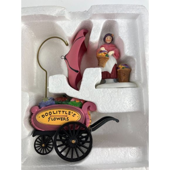 Department 56 VINTAGE 1993 Chelsea Market Flower Monger & Cart Dickens RETIRED - Picture 2 of 5